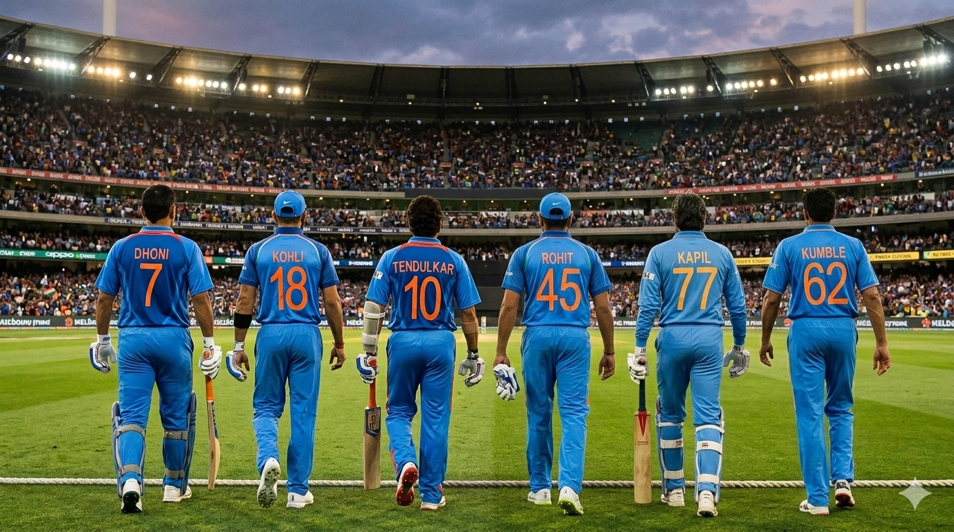 Indian Cricket Team Jersey Numbers 1–100